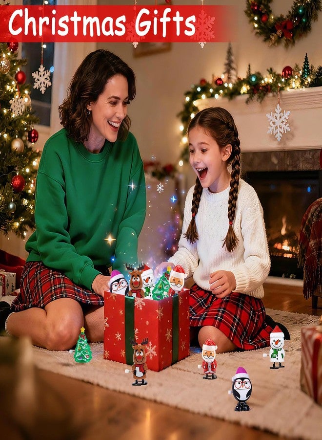 مجموعة ألعاب عيد الميلاد الميكانيكية (5 قطع)، هدايا مثالية لحشو جوارب عيد الميلاد للأحفاد والأطفال، ومستلزمات حفلات الأطفال، وألعاب بالجملة لجوائز الفصول الدراسية، وحشو أكياس الهدايا. - Image 3